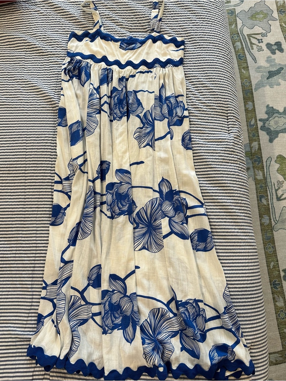 Blue and White Coastal Sundress - XL - Summer Style - Picture 12 of 12